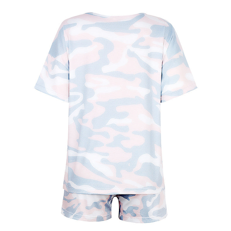 Tie-dye Print Pajamas Loungewear Tracksuit