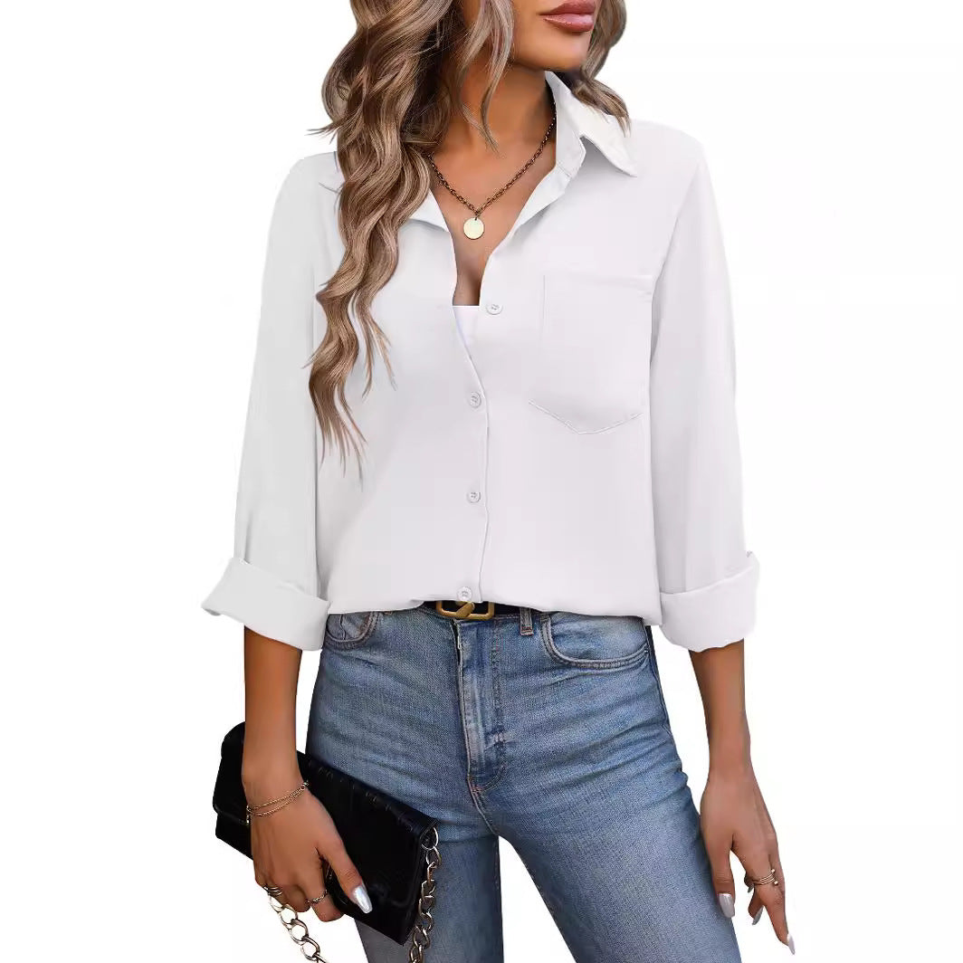 Spring And Summer New Commuter Business Long-sleeved Shirt