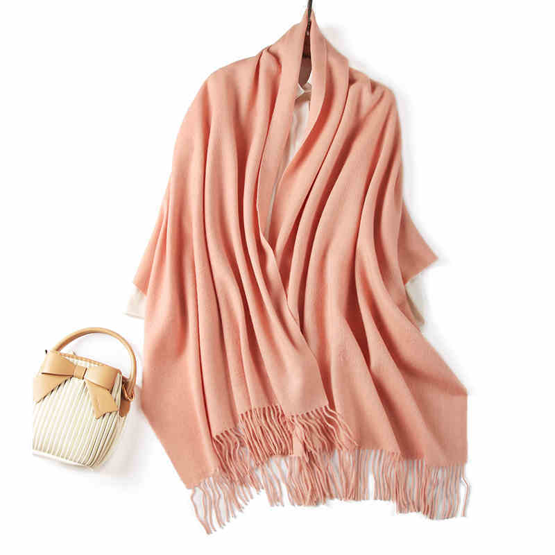 Fashionable All-matching Australian Pure Wool Solid Color Shawl