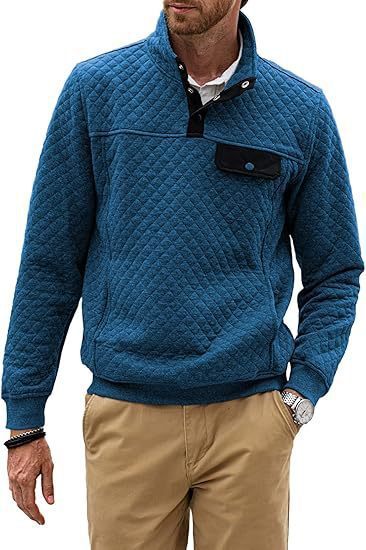 Simple Trendy Loose Sweater Long Sleeve Stand Collar Men