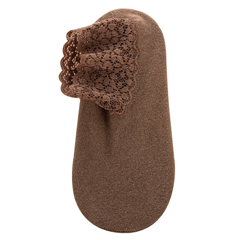 Warm And Thick Lace Confinement Sleeping Socks