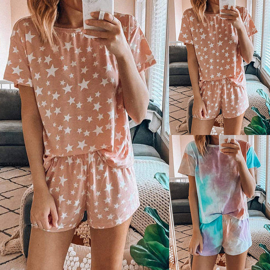 Printed Pajamas And Home Set