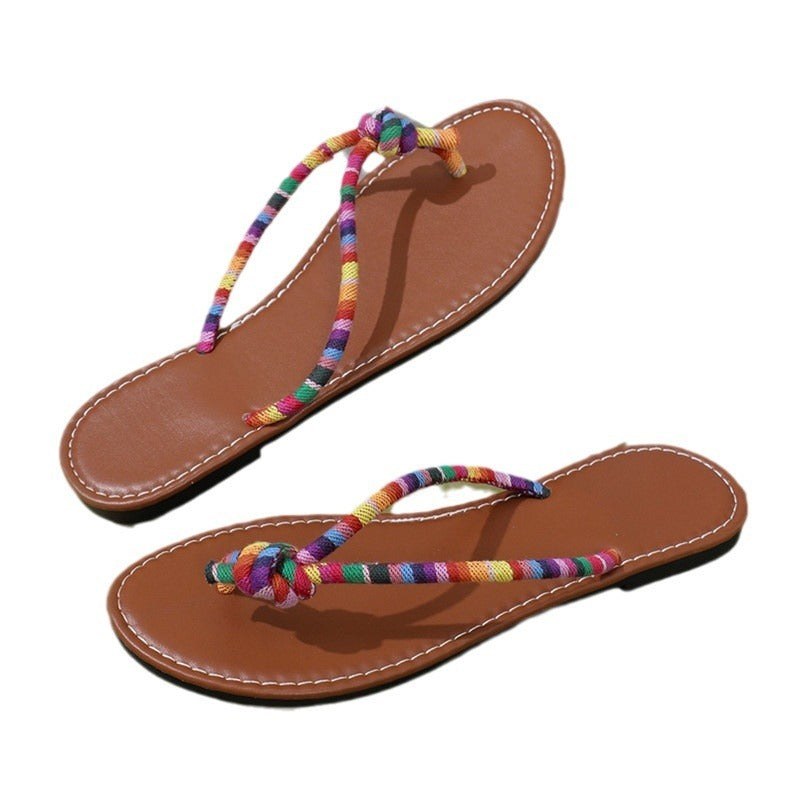 Outerwear Comfort Flat Lazy Beach Shoes In Stock Wholesale