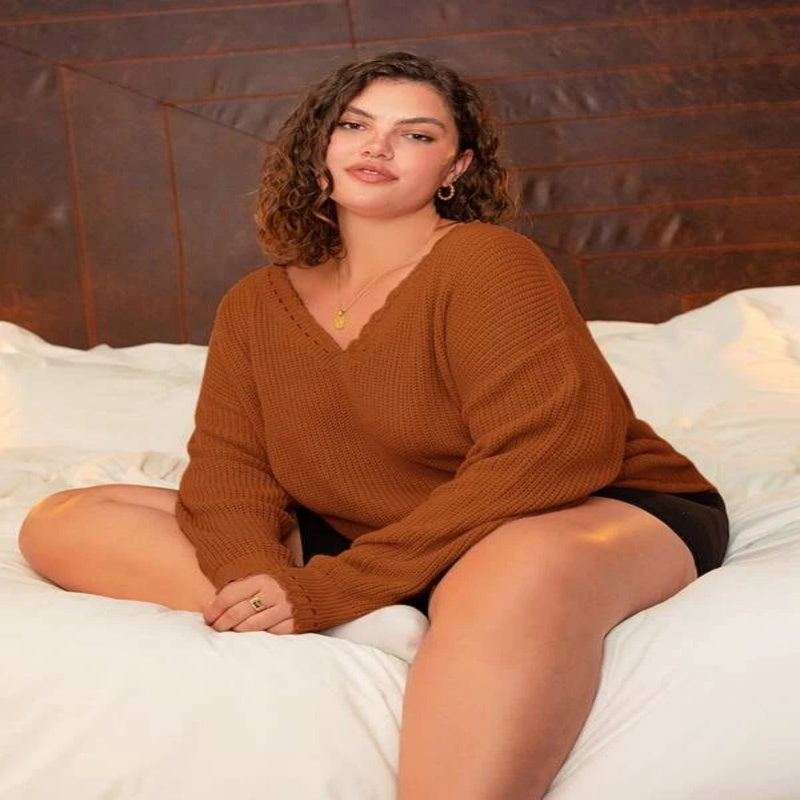 Women's Top Lazy Plus Size Sweater