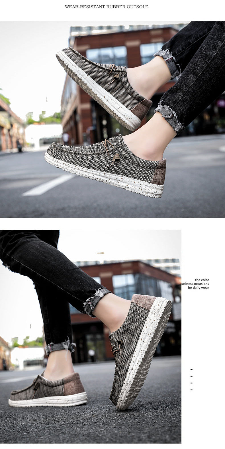 Men's Breathable Casual Canvas Shoes