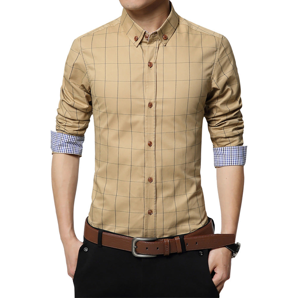 Long sleeve shirt square collar shirt