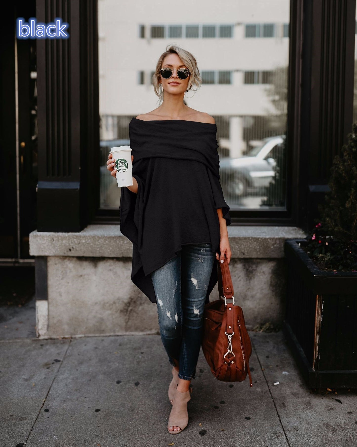 Off-the-shoulder top T-shirt