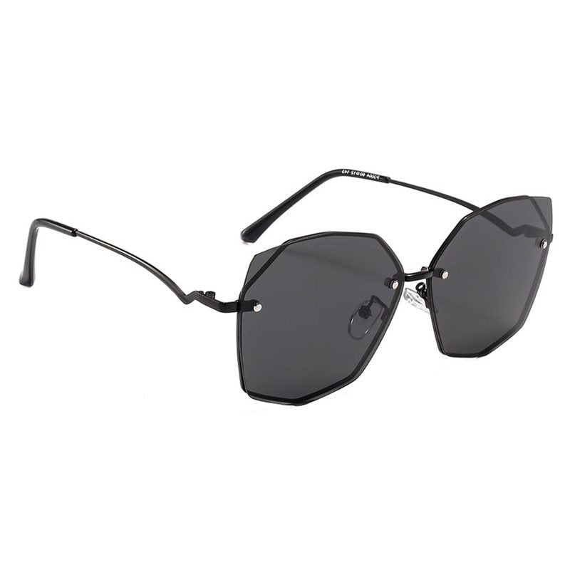 Sunglasses lady personality polygon sunglasses