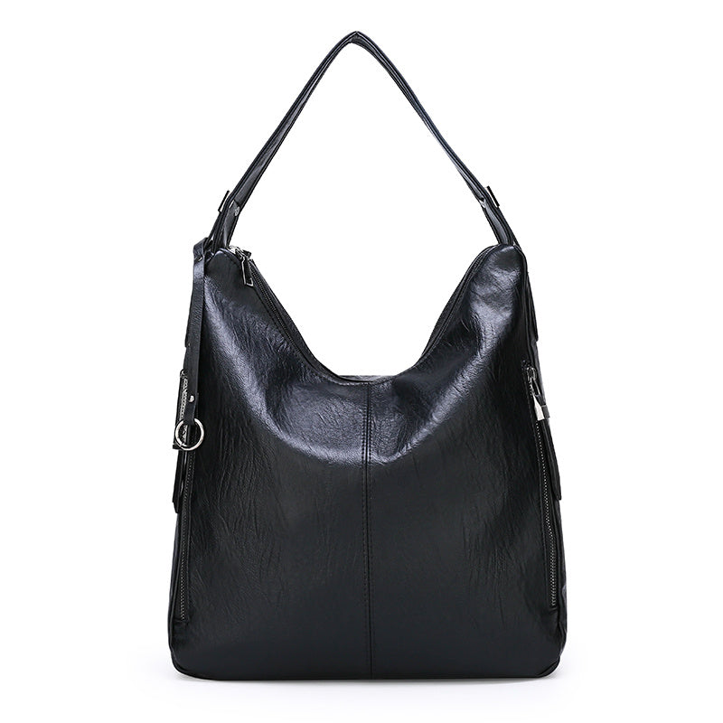 Soft leather shoulder bag