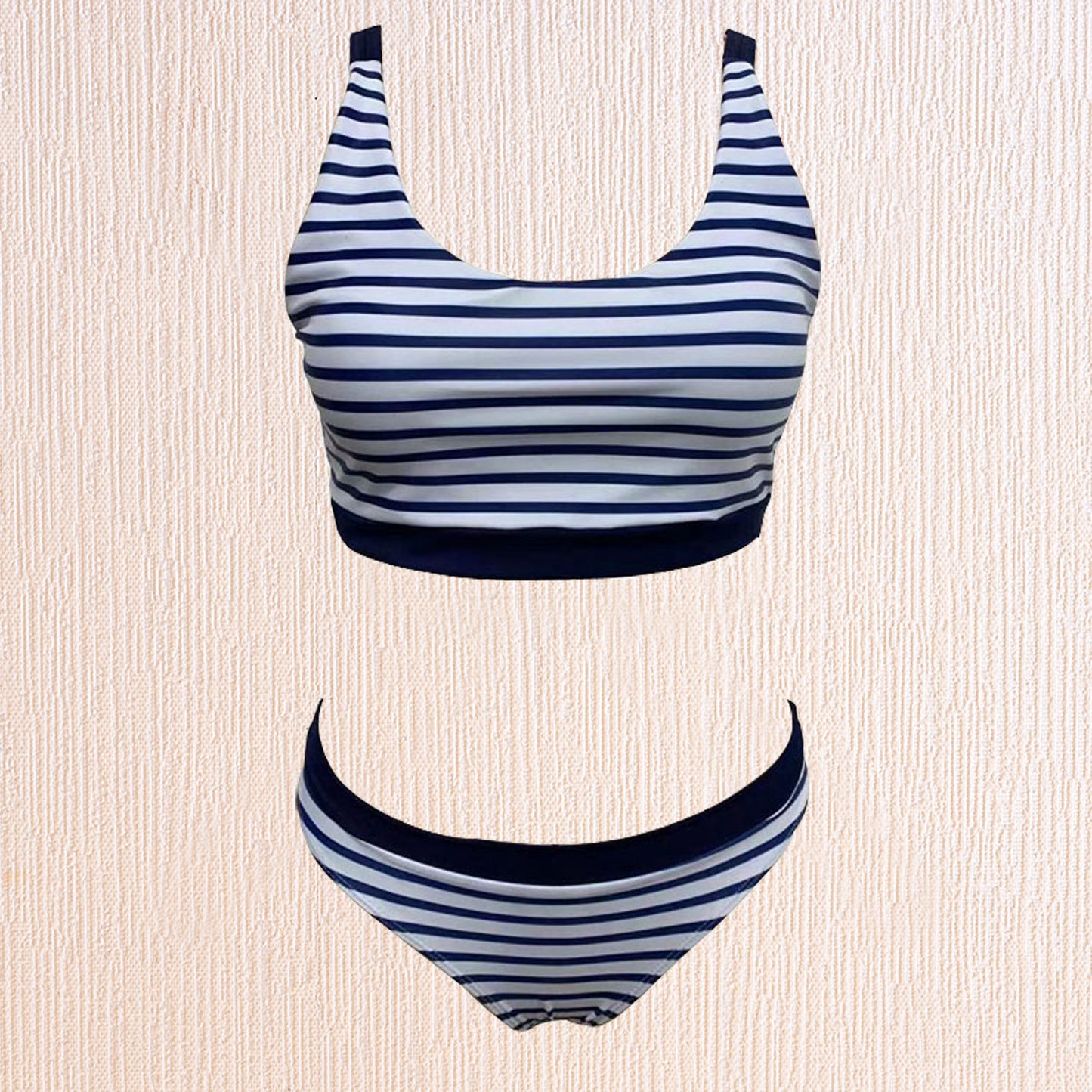 Stripes ladies sexy split swimwear