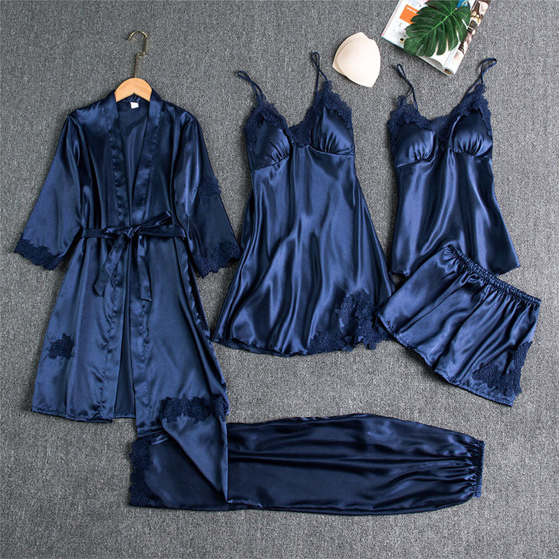 Sling Five-Piece Pajamas Set Women