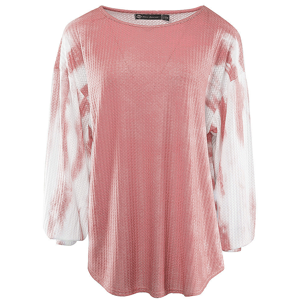 Tie-dye Gradient Color Loose Casual Women's Sweater