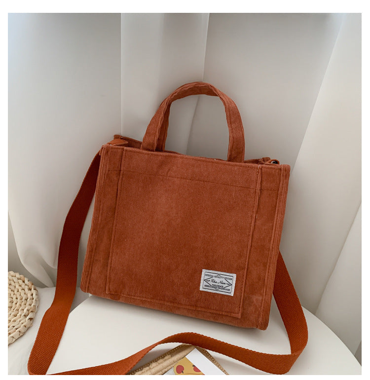 Comfort Style Corduroy Canvas Bag