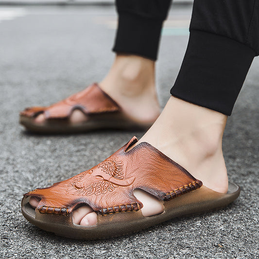 Baotou Beef Tendon Sole Beach Shoes Men