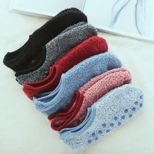 Coral wool warm sleep home floor boat socks