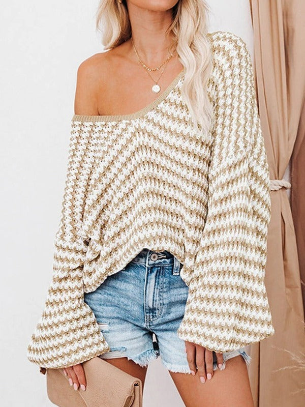 Loose Knitted Sweater Pullover For Women