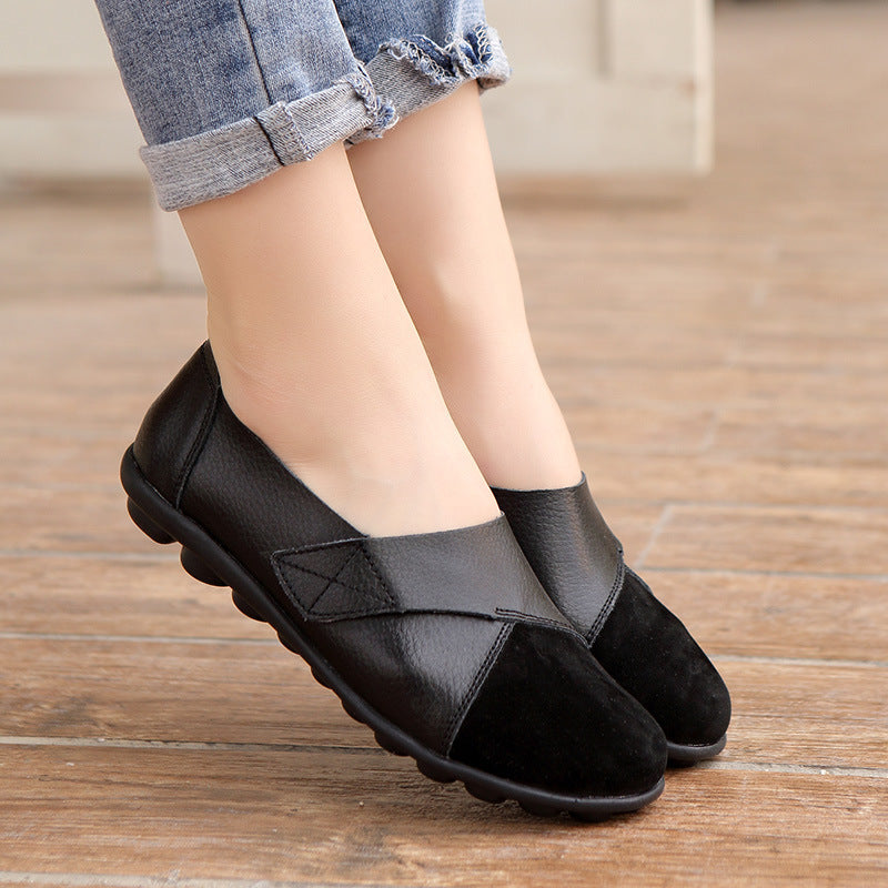 Women Loafers Patchwork Soft Sole Flat Shoes