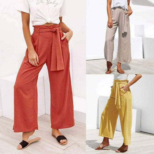 Cropped Wide Leg Cropped Pants