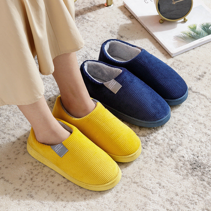 Thick Bottom And Warm Keeping Home Non-slip Cotton Slippers