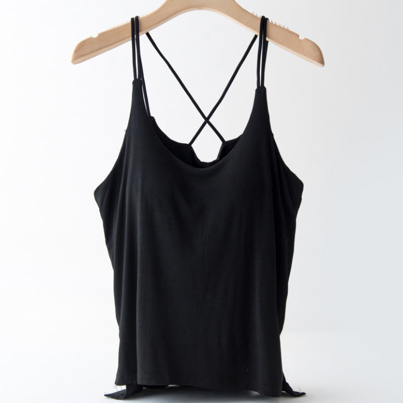 Women's Padded And Beautiful Back Camisole Vest