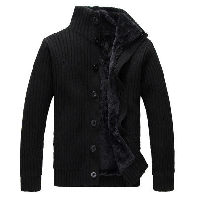 Men Winter Warm Thick Sweater Jacket