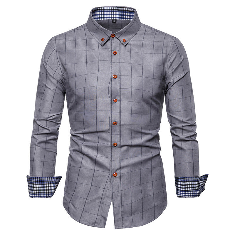 Long sleeve shirt square collar shirt