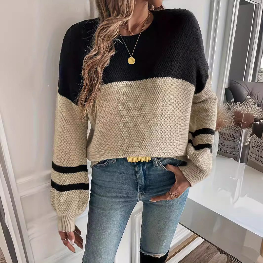 Long Sleeve Round Neck Women's Sweater Casual All-match