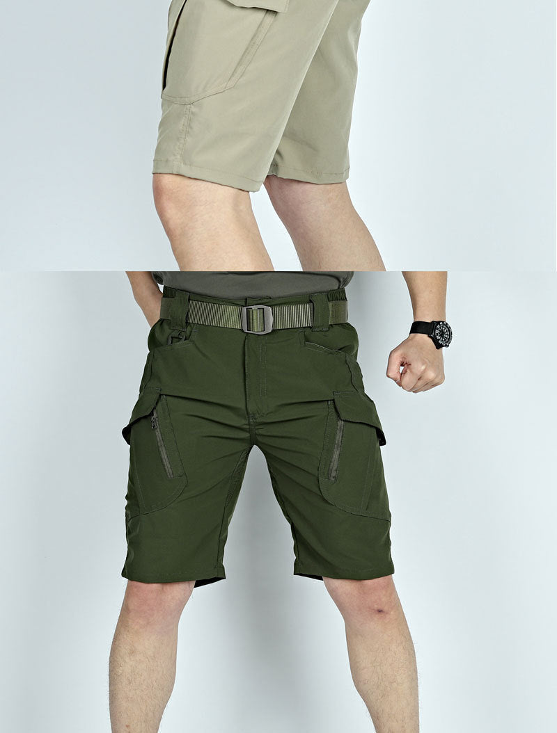 Men's Middle Pants Five-point Breathable Stretch Overalls IX9 Quick-drying Tactical Shorts