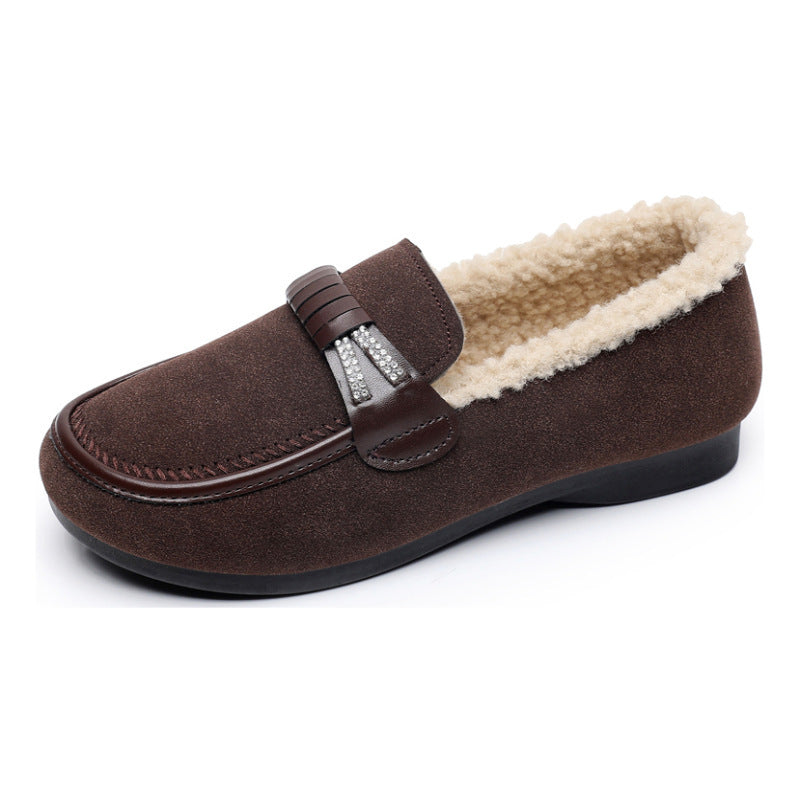 Winter Thickened Leisure Warm Mom Shoes