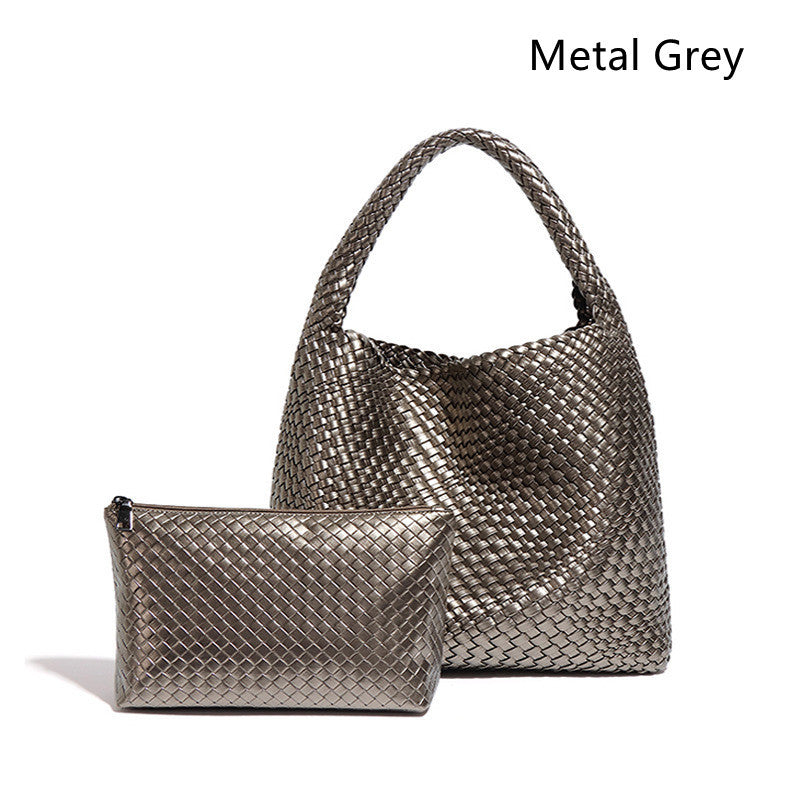 Fashion Casual Large Capacity Hand-woven Bag Women