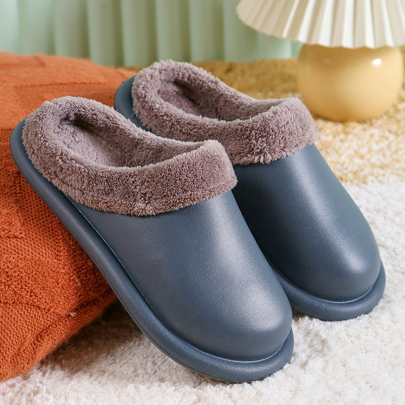 Cotton Slippers Women's Autumn And Winter Waterproof Home Indoor