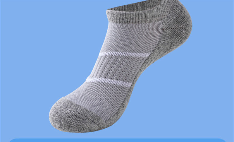 Men's Towel Bottom Sports Solid Color Socks