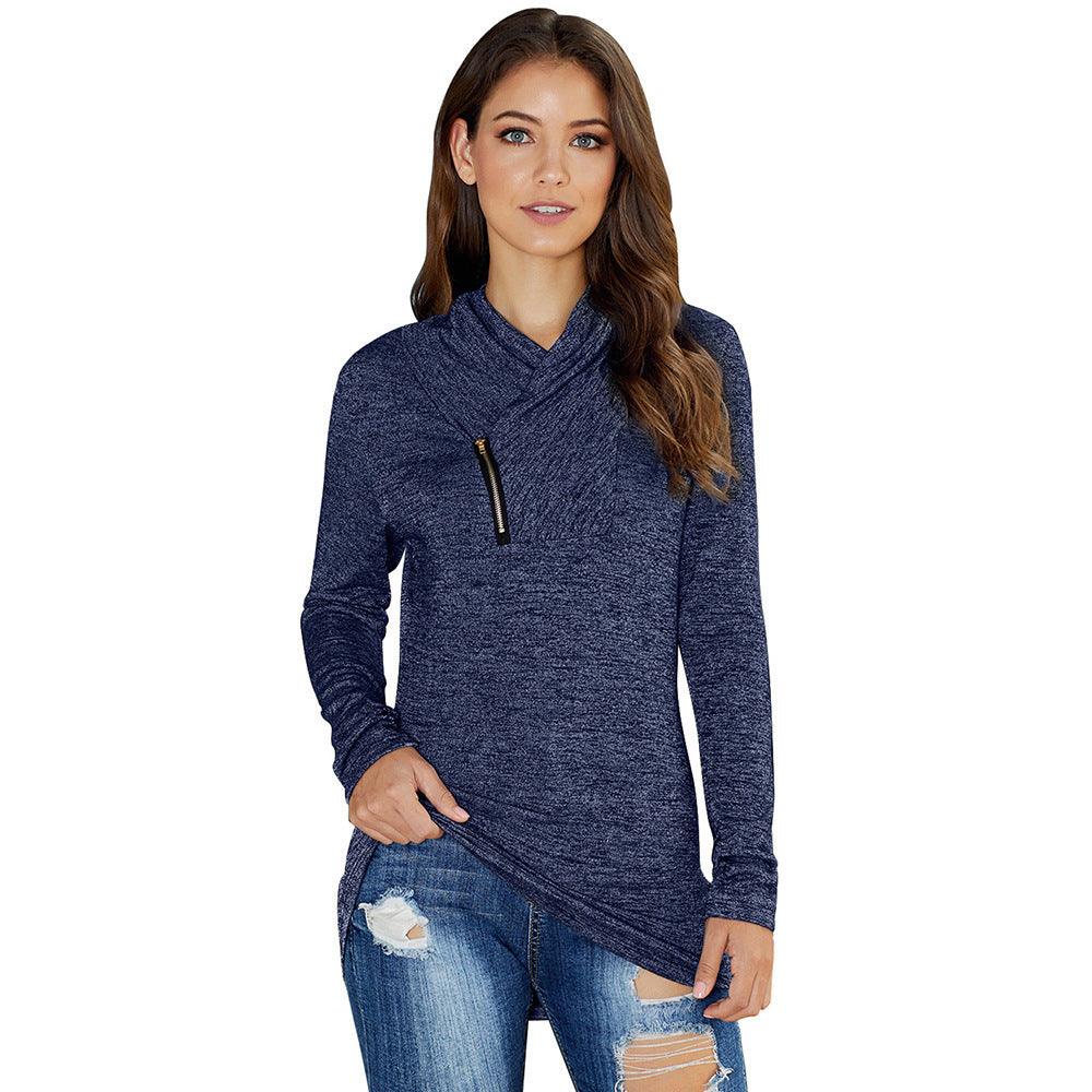 Sweater women solid color wild women