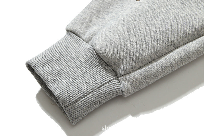 Patchwork Holding Hoodie Loose Casual Hooded Sweater