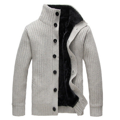 Men Winter Warm Thick Sweater Jacket