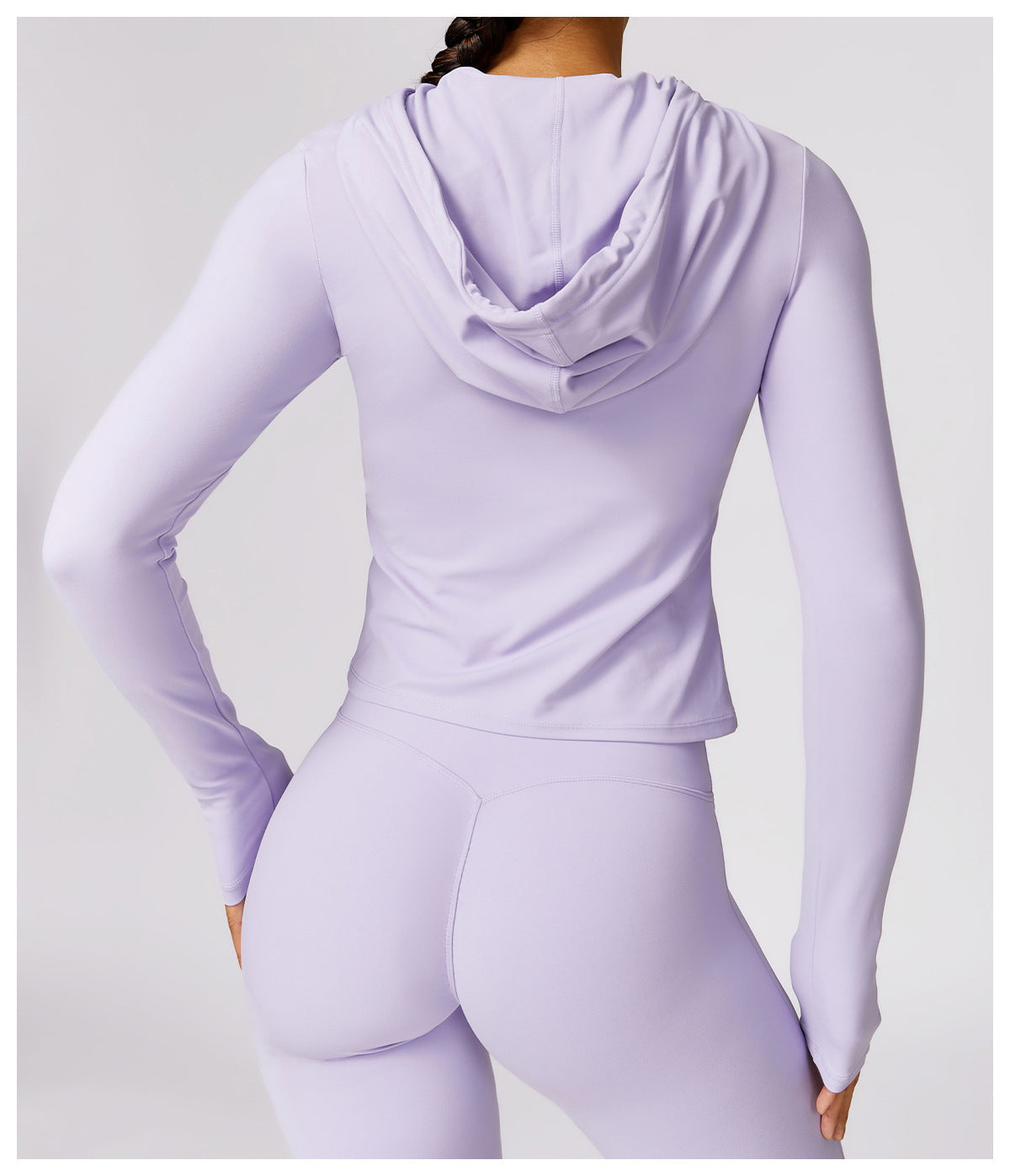 Hooded Quick-drying Long Sleeve Yoga Wear Warm Leisure Workout Clothes Tight T-shirt Sports Running Top