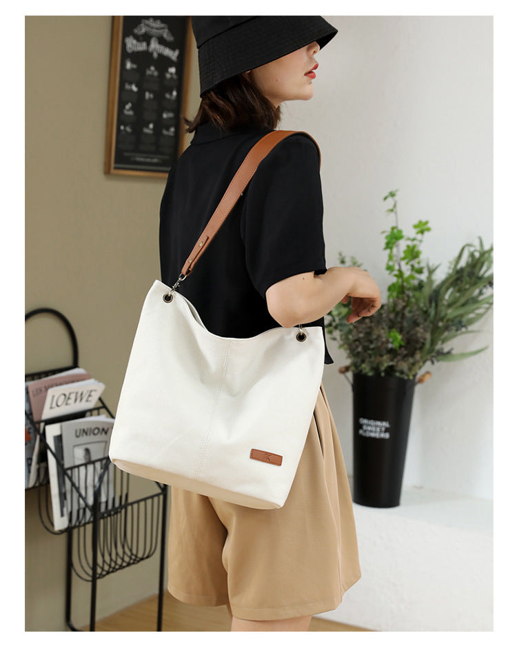 Women's Fashion Casual Canvas Shoulder Bag Large Capacity