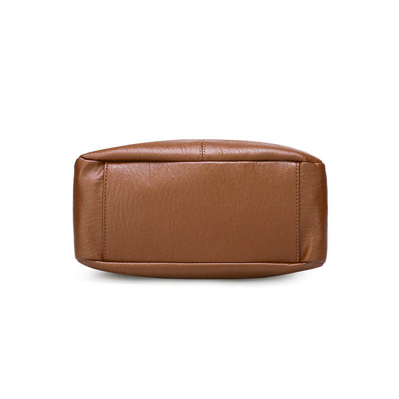 Soft leather shoulder bag