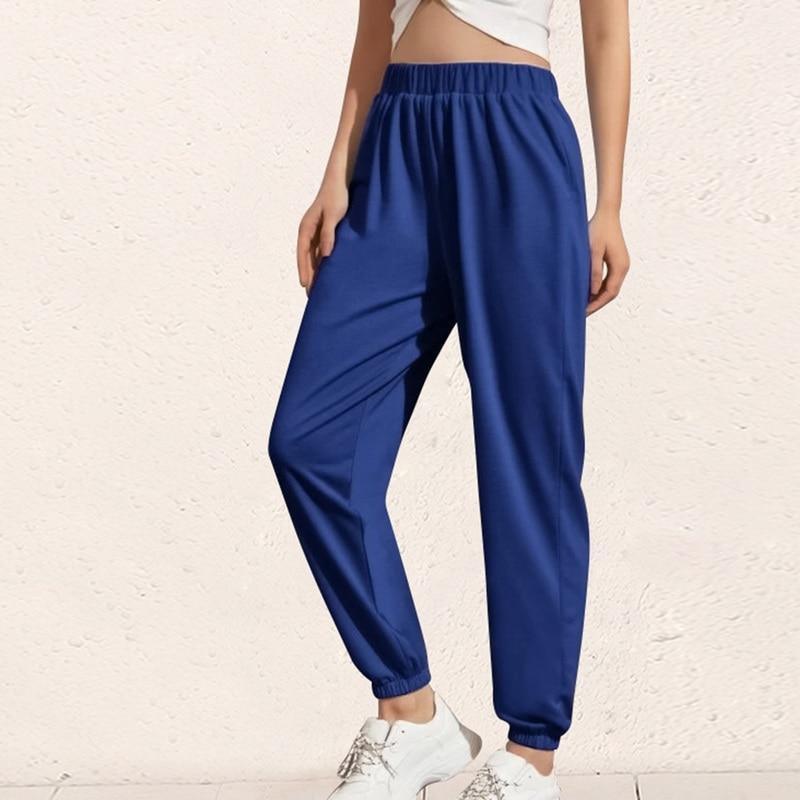 Women's solid color casual sports pants