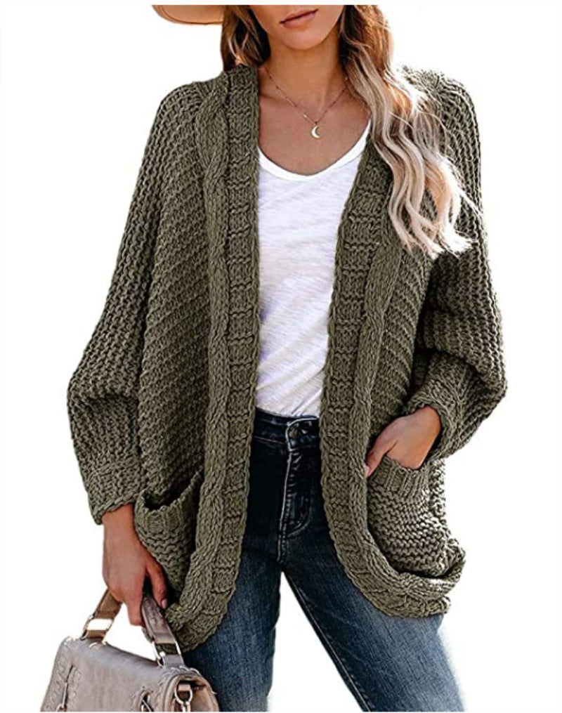 Twist cardigan sweater