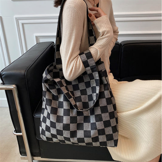 Women's Fashion Casual Checkerboard Shoulder Bag