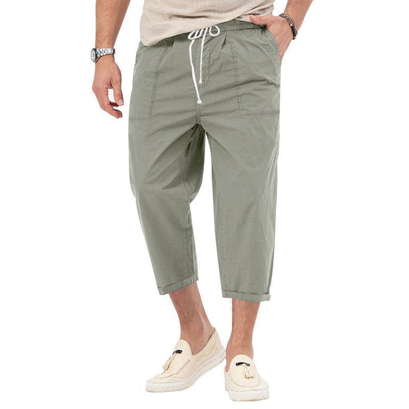 Men's Solid Color Basic Casual Pants