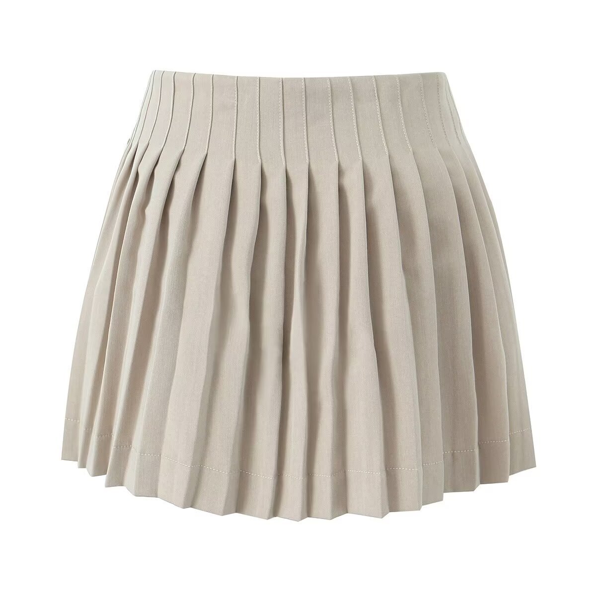 American Retro High Waist Lace-up Skirt