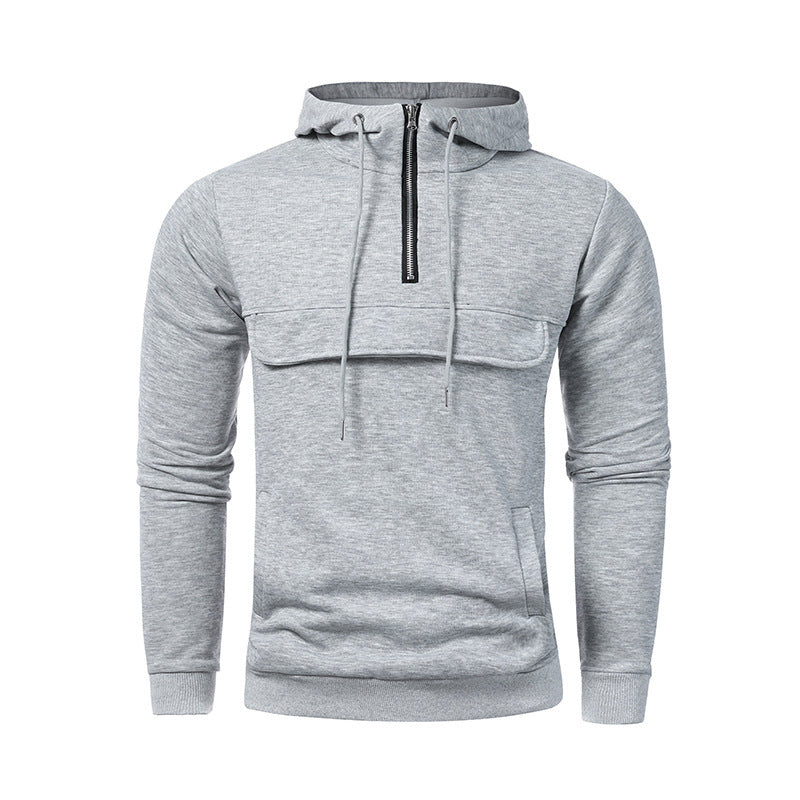 Men's Casual Sports Solid Color Hoodie