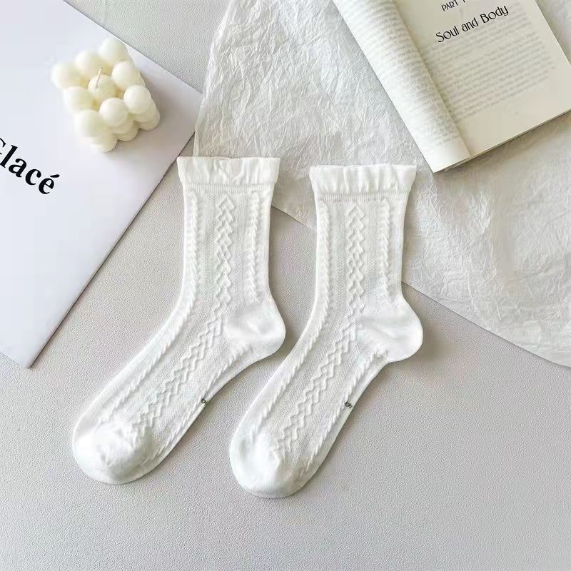 White Lace Cartoon Stockings