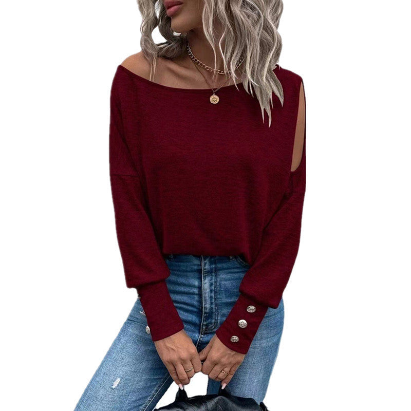 Women's Solid Color Fashion T-shirt