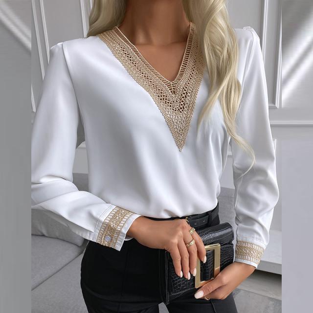 Autumn New Style Lace Long-Sleeved Shirt
