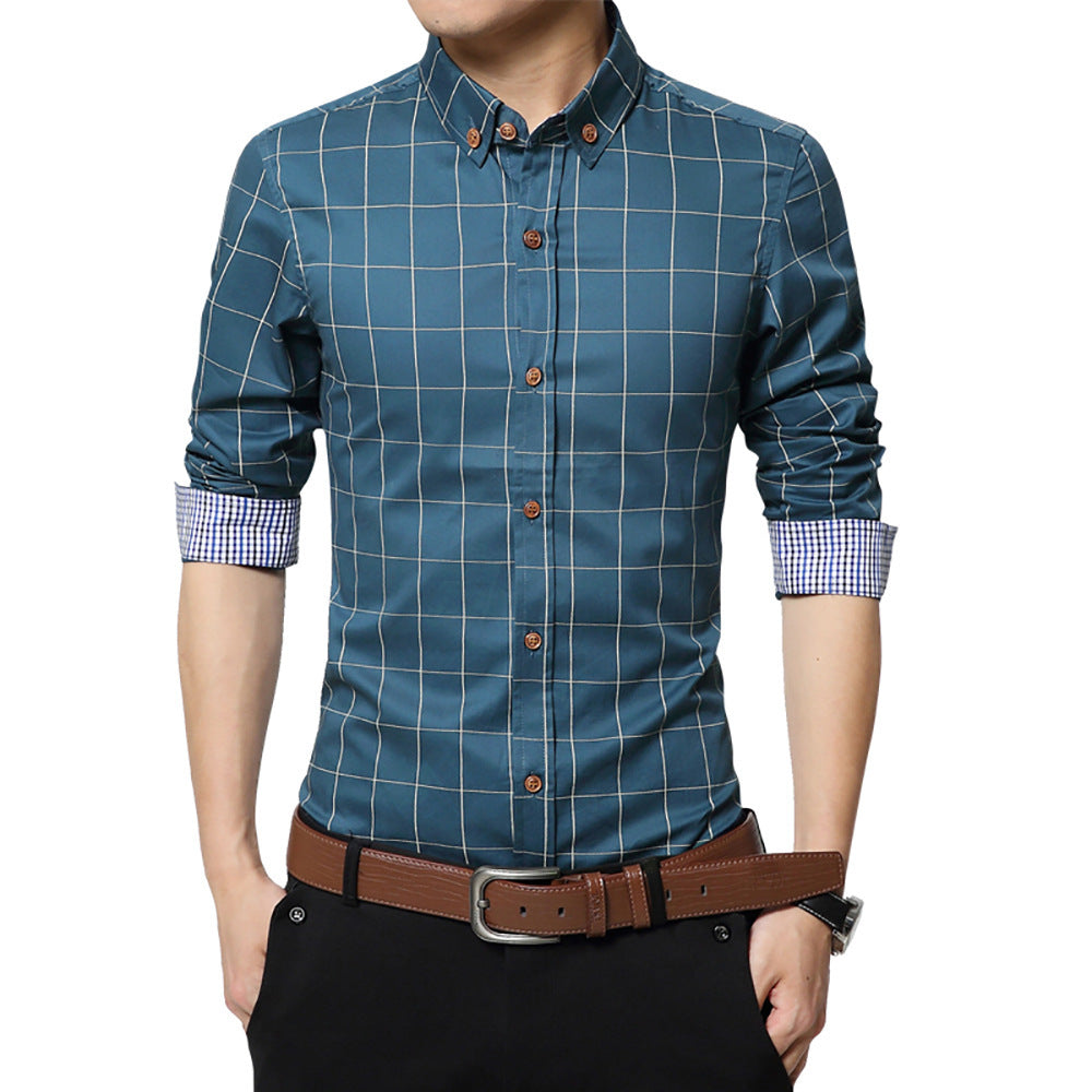 Long sleeve shirt square collar shirt