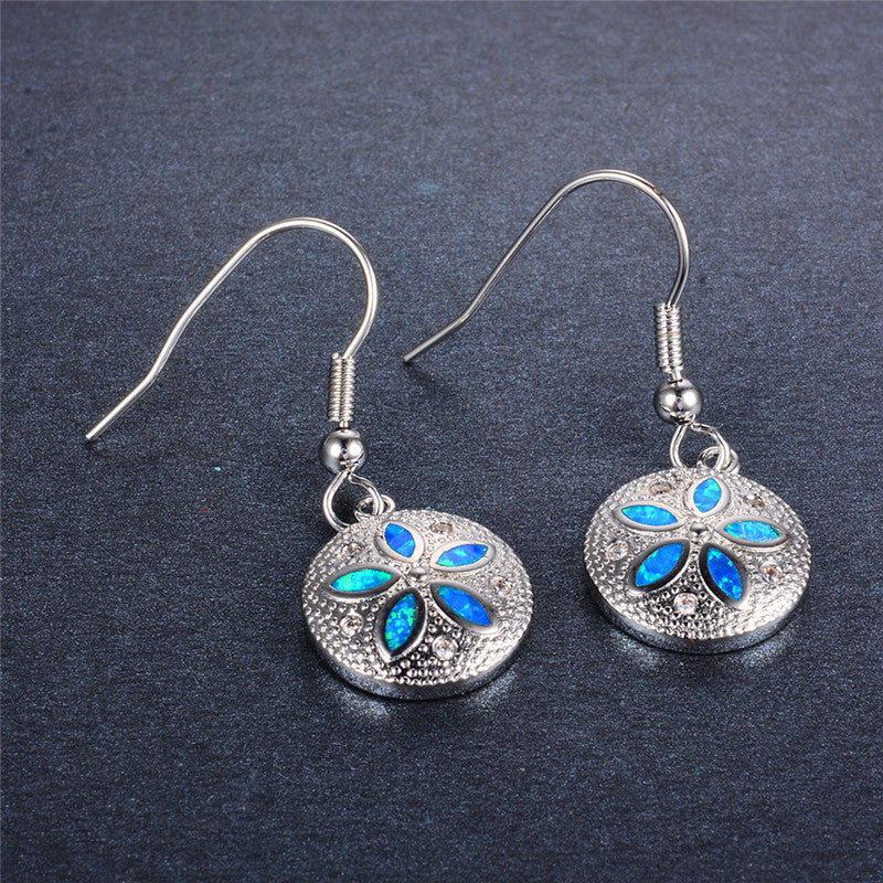 S925 sterling silver flower type ladies pendant earrings