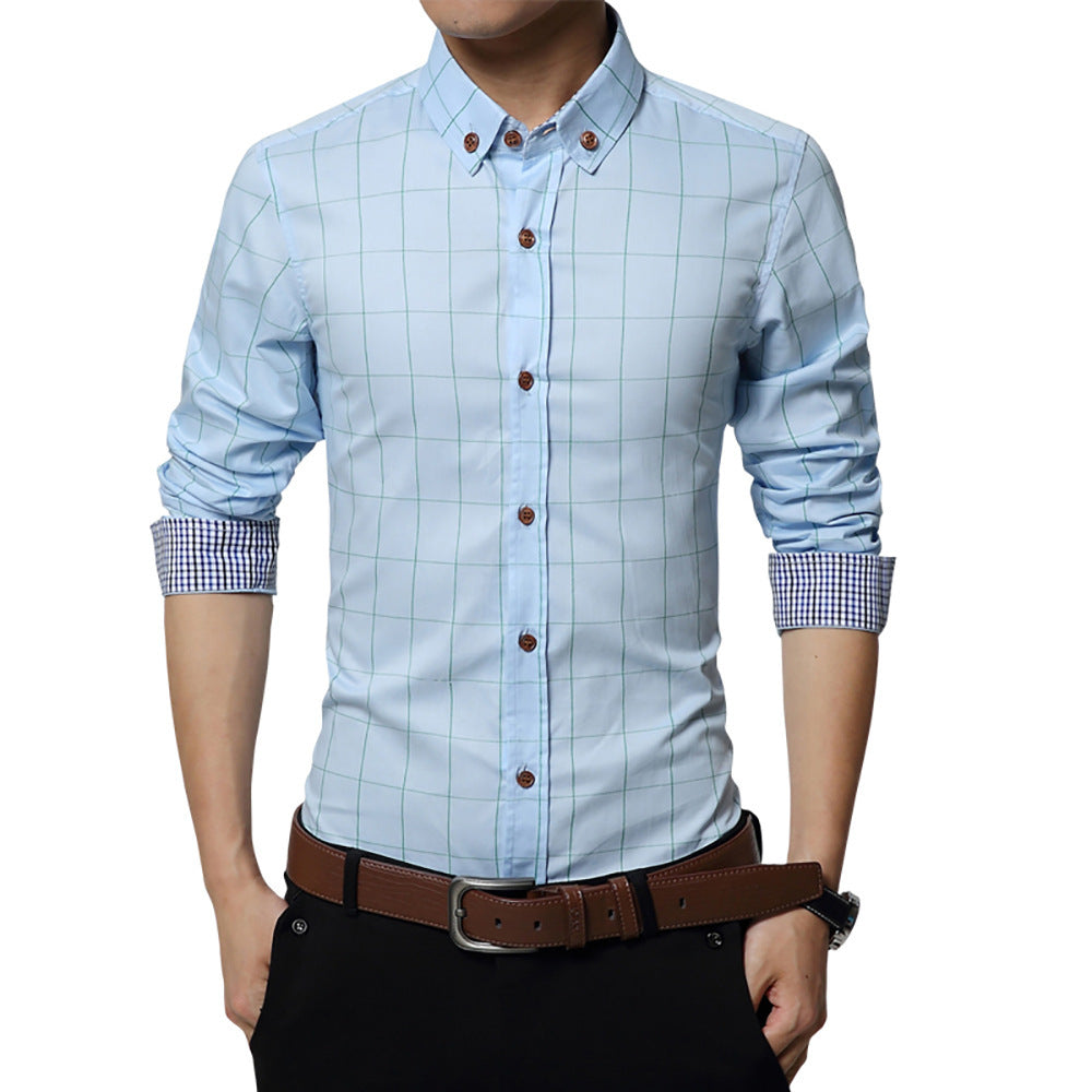 Long sleeve shirt square collar shirt